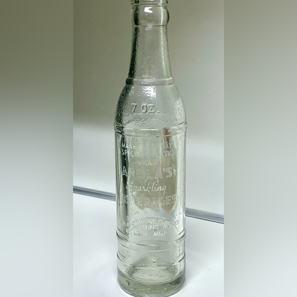 Early 20th Century Antique AROLA QUALITY BEVERAGES Soda Bottle Republic Michigan - Picture 5 of 12